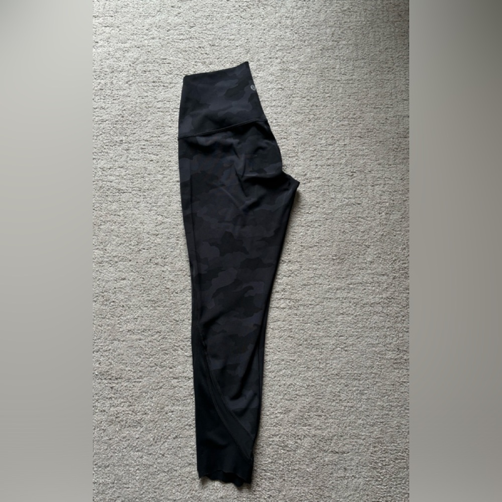 Lululemon Wunder Under High Rise Scallop Camp Leggings